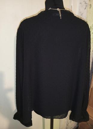 Zara очаровательная,нарядная блузка-трапеция с воланами-кружевом,большого размера3 фото