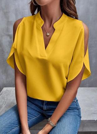 Блуза с открытыми плечами ♥️ 12 цветов2 фото
