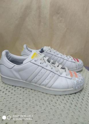 Кожаные кроссовки adidas super star2 фото