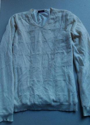 Отличный белый  шерстяной термо   свитер на подкладке rukka швеция