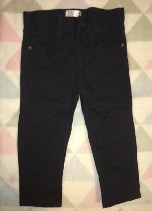 Синие брюки (джинсы) для мальчика 18-24 мес, на рост 92 см1 фото