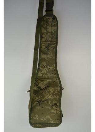 Камуфляжная армейская мужская сумка на одно плече  из плотнолй ткани2 фото
