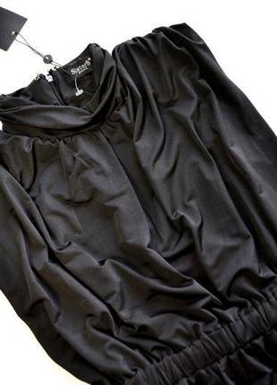 Роскошное черное платье ниже колен sisters point4 фото
