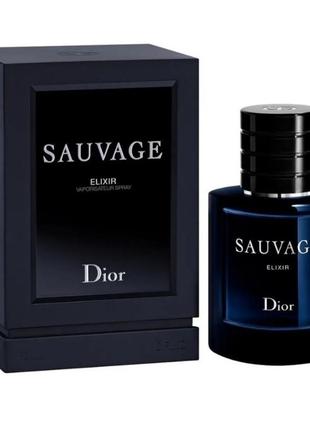 Мужской парфюм dior sauvage elixir 60 ml. диор саровавый эликсир 60 мл.