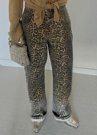Леопардовые брюки