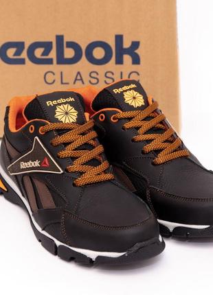 Мужские кожаные кроссовки oth reebok classic3 фото