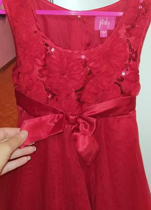 Роскошное нарядное платье pinky из америки на 5 лет3 фото