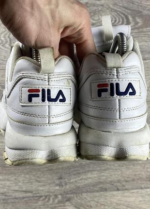 Fila кроссовки 39 размер кожаные белые оригинал6 фото