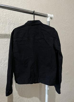 Чорна джинсова куртка чоловіча / чорна джинсівка чоловіча2 фото