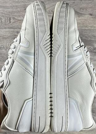 Lacoste кроссовки 42 размер кожаные белые оригинал8 фото