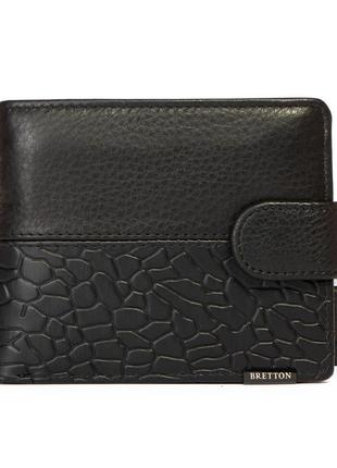 Кошелек be мужской кожа bretton 210l black1 фото