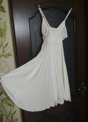 Платье на выход, на выпуск, расшито, 42 рр, молочное2 фото