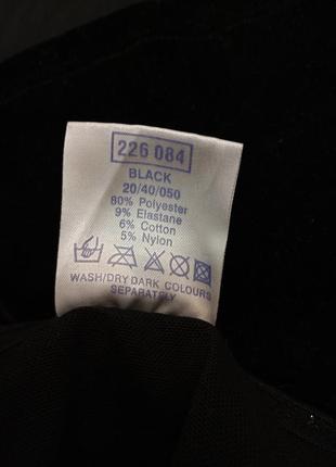 Чорний оксамитовий топ блуза mackays6 фото