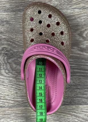 Crocs шлёпанцы сандали c10 27 размер детские розовые оригинал2 фото