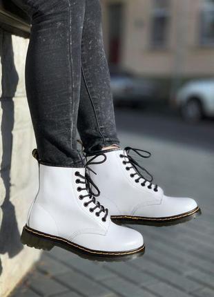 Женские ботинки dr.martens 1460 white4 фото