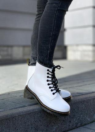 Женские ботинки dr.martens 1460 white7 фото