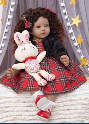 Лялька реборн дівчинка анна вініл-силіконова keiumi 60 см (м14920127)2 фото