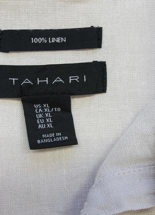 Рубашка льняная длинная, tahari.10 фото