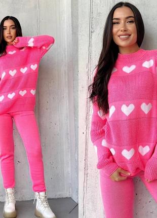 Жіночий костюм вʼязаний весняний теплий
