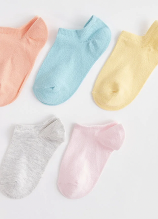 5 пар укороченные носки 36-38 lc waikiki цветной микс