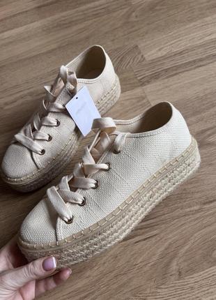 Текстильные женские кеды h&m,р.39