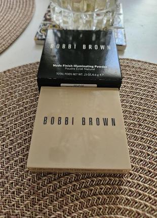 Пудра nude finish illuminating powder від bobby brown5 фото