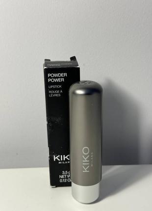 Kiko milano powder power lipstick матовая помада с пудровым финишем4 фото