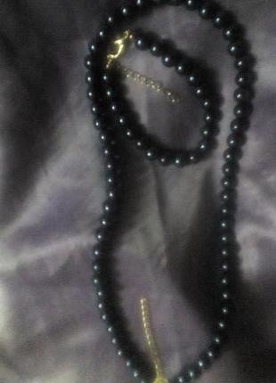 Набір: кольє, намистини та браслет, біжутерія.