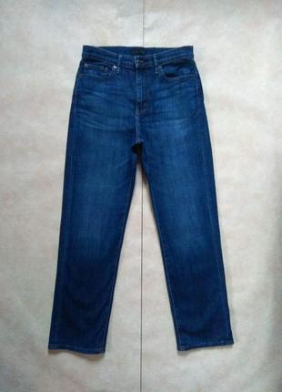 Брендовые прямые джинсы трубы мом с высокой талией uniqlo, 10 размер.1 фото