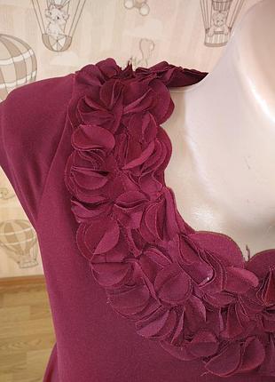 Красивое платье марсала 2
