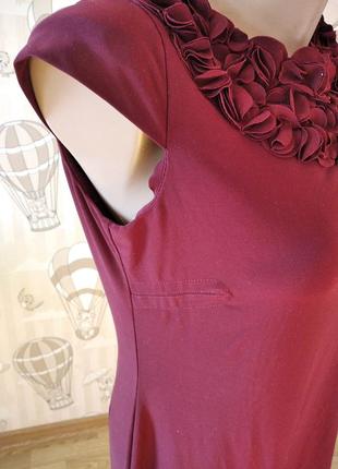 Красивое платье марсала 3