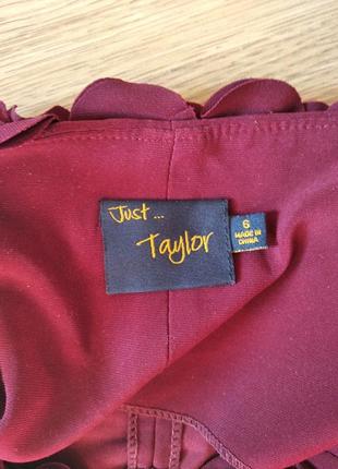 Красивое платье марсала 5