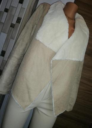 Женская куртка косуха на эко меху размер s turf