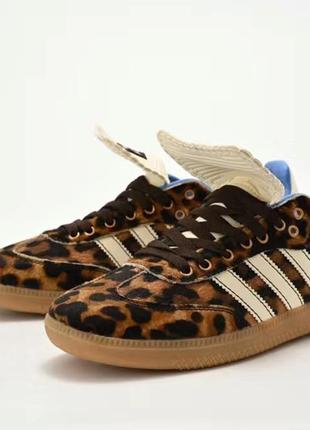Adidas wales кеди леопард1 фото