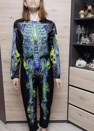 Підлітковий костюм скелета на 13-14 років на хелловін