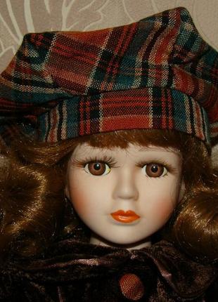 Фарфоровая интерьерная кукла винтаж2 фото