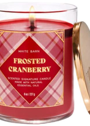 Свеча bath & body works frosted cranberry scented candle