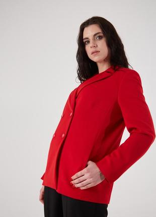 Женский красный пиджак оверсайз oversize, размер4 фото