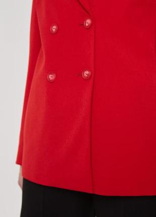 Женский красный пиджак оверсайз oversize, размер9 фото
