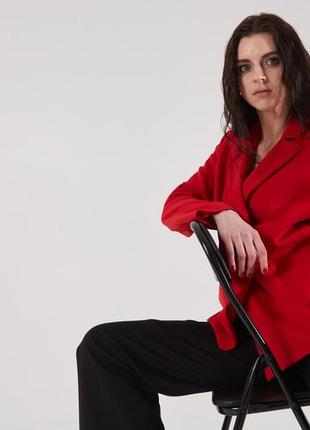Женский красный пиджак оверсайз oversize, размер2 фото