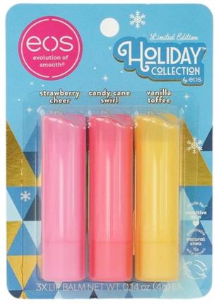 Набор бальзамов для губ eos 3-pack lip balm