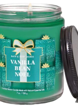 Свеча bath & body works vanilla bean noel scented candle