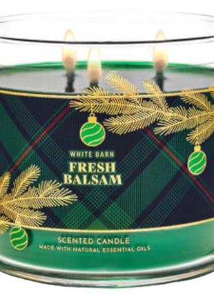 Свеча bath & body works fresh balsam scented candle