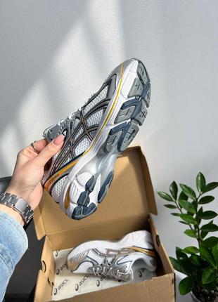 Кроссовки asics 1968-2160 white silver yellow6 фото