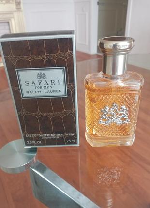 Ralph lauren safari for men 75 ml. туалетная вода.