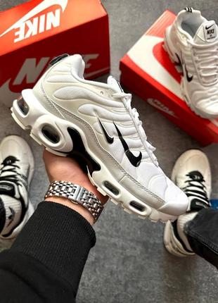 Оригинальные мужские кроссовки nike air max plus tn white 41-45р.