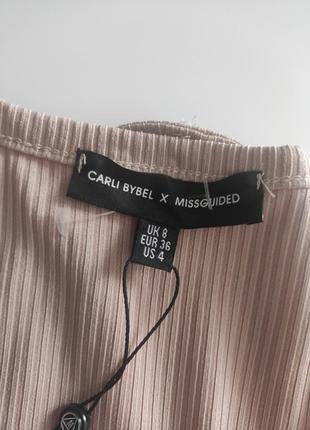 Сукня в рубчик missguided, в стилі skims , колаборація із блогером carli bybel4 фото