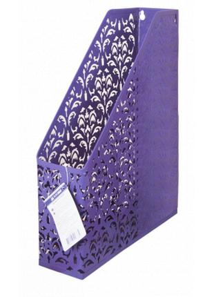 Лоток для паперів buromax вертикальний, barocco, металевий, фіолетовий (bm.6262-07)