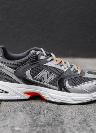 Кроссовки мужские в стиле new balance 530 нью беланс серые серебристые эко кожа сетка 40-43 весенние летние10 фото