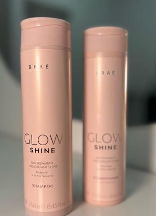 Brae glow shine shampoo – шампунь для питания и блеска волос 250мл,1л1 фото